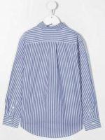 LS BD-SHIRT S-SPORT SHIRT 4655A NAVY/ WHITE