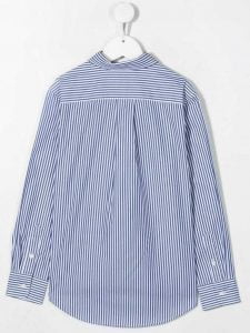 LS BD-SHIRT S-SPORT SHIRT 4655A NAVY/ WHITE