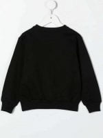 SWEATSHIRT FELPA STRASS MEDUSA NERO Oro
