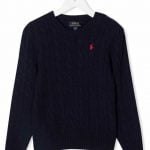 LS CABLE CN-TOPS-SWEATERRL NAVY/C3822