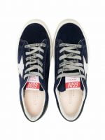 MAY SUEDE UPPER LAMINATED STAR LEATHER HEELDARK BLUE/SILVER/ BLACK