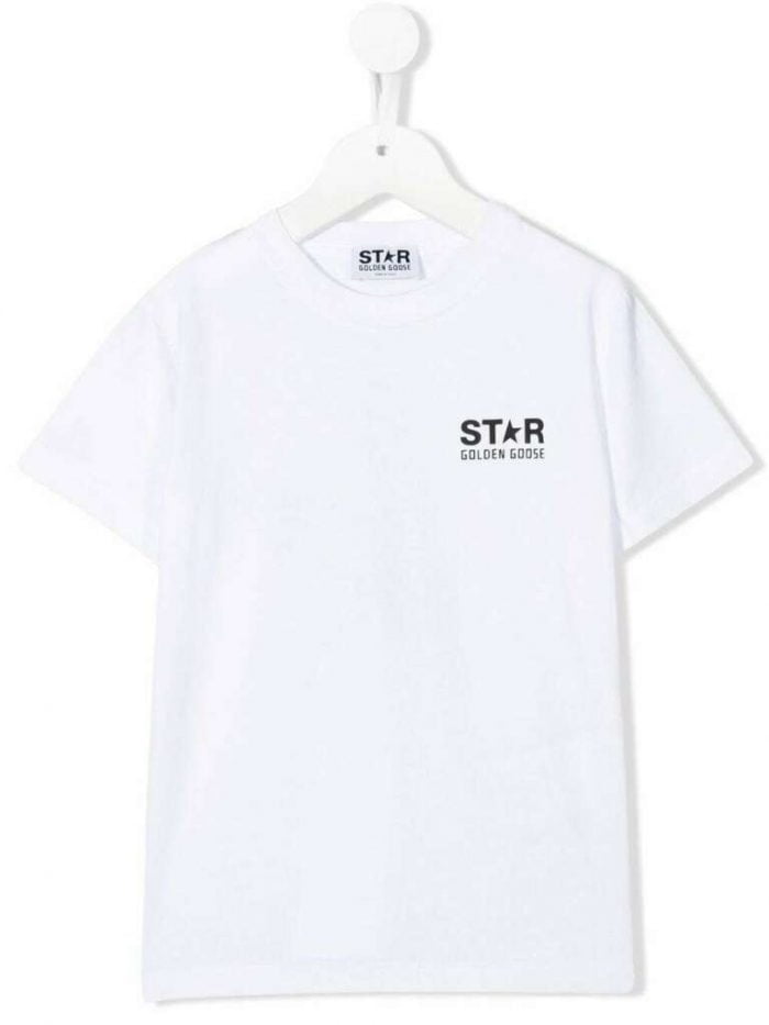 STAR/ BOYS T-SHIRT S/S LOGO/ BIG STAR PRINTEDOPTIC WHITE/ BLACK