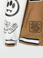 CLOTH ECOLEATHER COLLEGE JACKET UNISEX FANGO/MUD