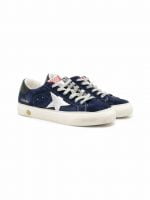 MAY SUEDE UPPER LAMINATED STAR LEATHER HEELDARK BLUE/SILVER/ BLACK
