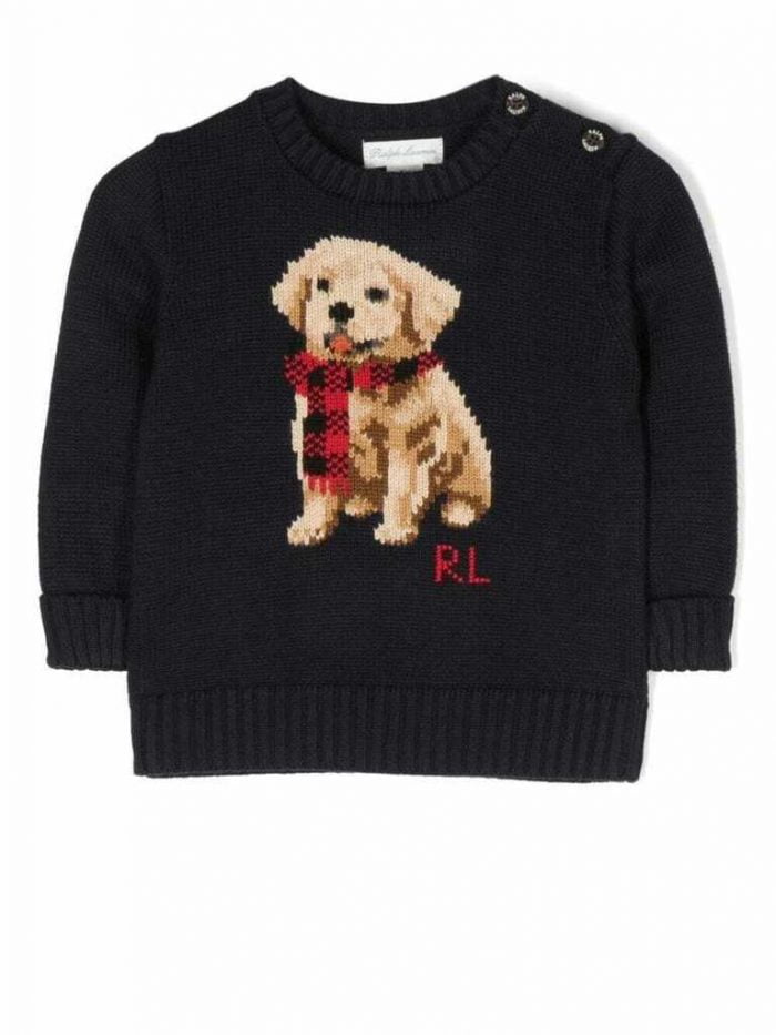 DOG SWEATER-SWEATER-PULLOVER RL NAVY