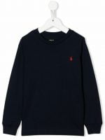 LS CN-KNIT SHIRT S-T-SHIRT Navy