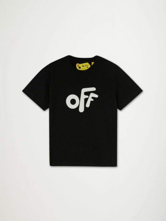 OFF ROUNDED TEE S/S BLACK WHITE