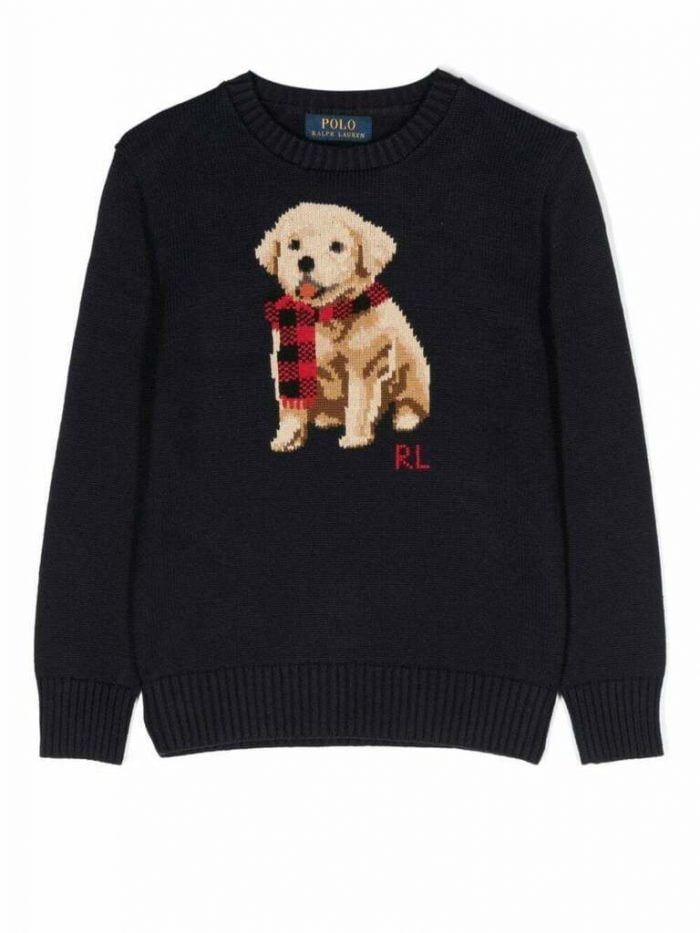 DOG SWEATER-SWEATER-PULLOVER RL NAVY