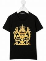 T-SHIRT JERSEY UNITO STAMPA STEMMA NERO Oro