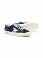 MAY SUEDE UPPER LAMINATED STAR LEATHER HEELDARK BLUE/SILVER/ BLACK