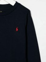 LS CN-KNIT SHIRT S-T-SHIRT Navy