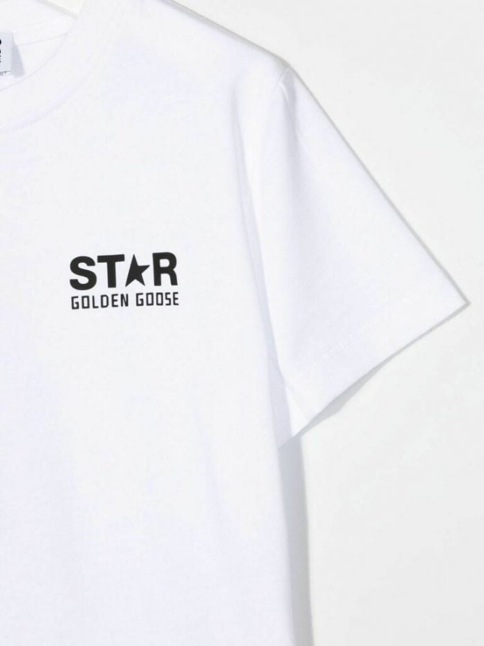 STAR/ BOYS T-SHIRT S/S LOGO/ BIG STAR PRINTEDOPTIC WHITE/ BLACK