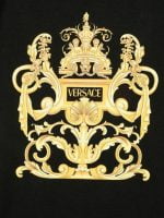 T-SHIRT JERSEY UNITO STAMPA STEMMA NERO Oro