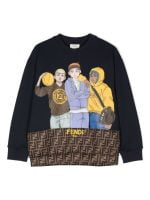 Fendi Kids Felpa girocollo